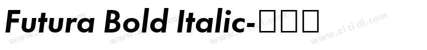 Futura Bold Italic字体转换